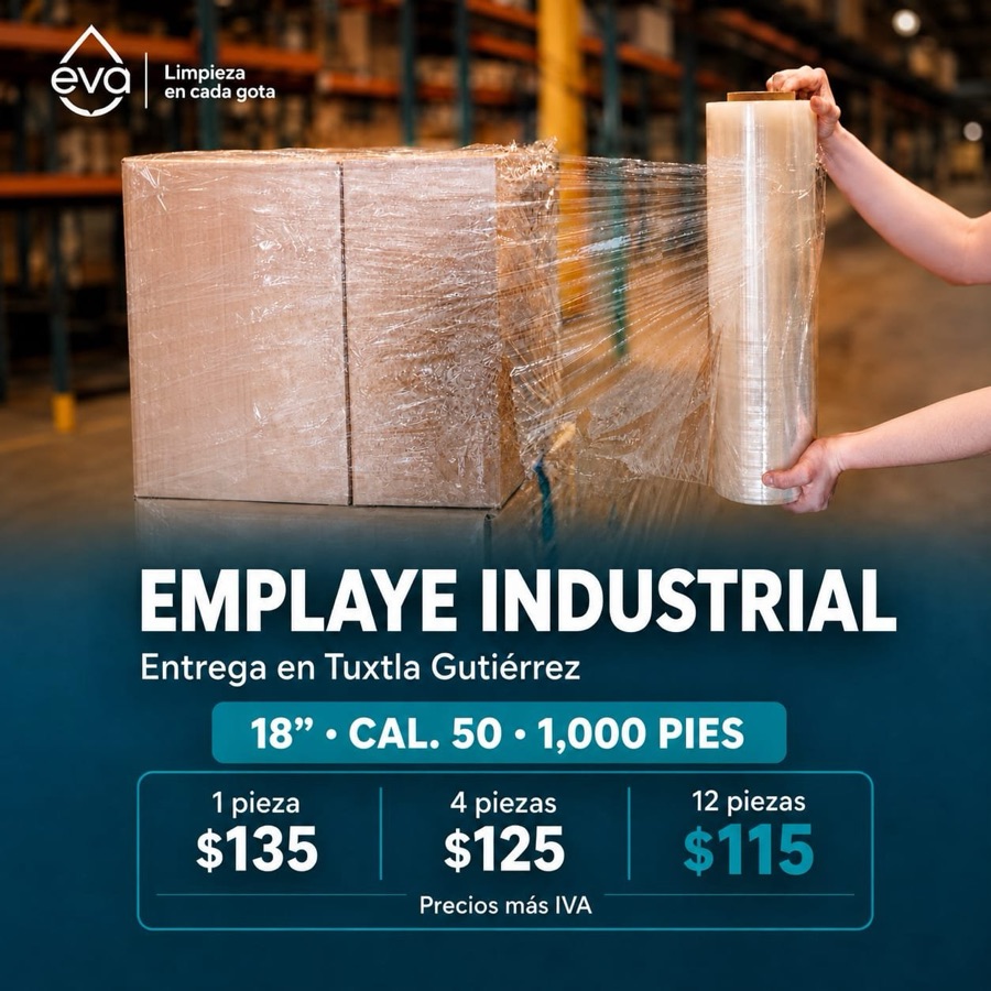 Emplaye industrial EVA de 18 pulgadas calibre 50